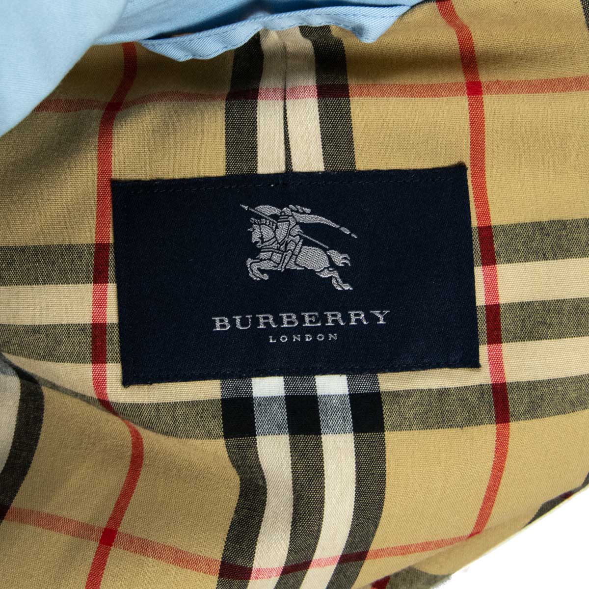 Burberry London Light Blue Hooded Trench Coat - Consign Burberry CA