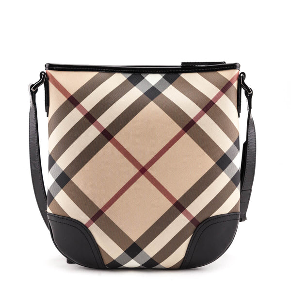 Burberry Nova Check Black Patent Dryden Crossbody - Shop Burberry CA