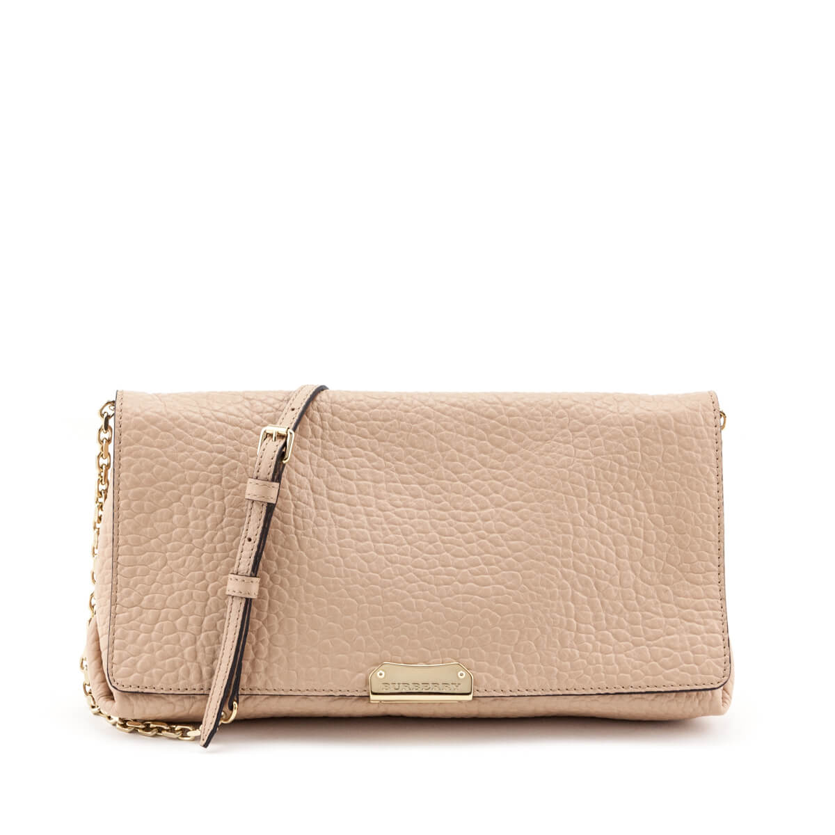 Burberry Nude Pink Signature Grain Medium Mildenhall Crossbody