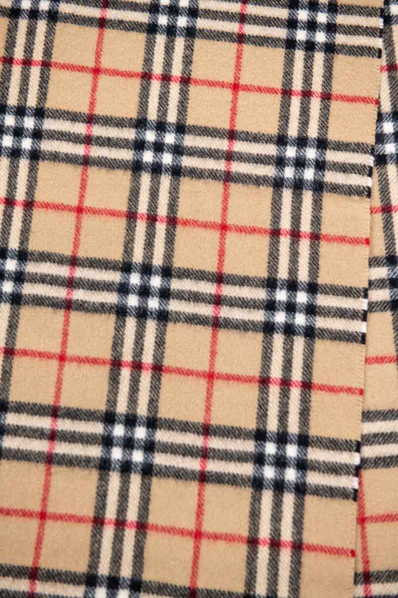 burberry beige plaid wool scarf