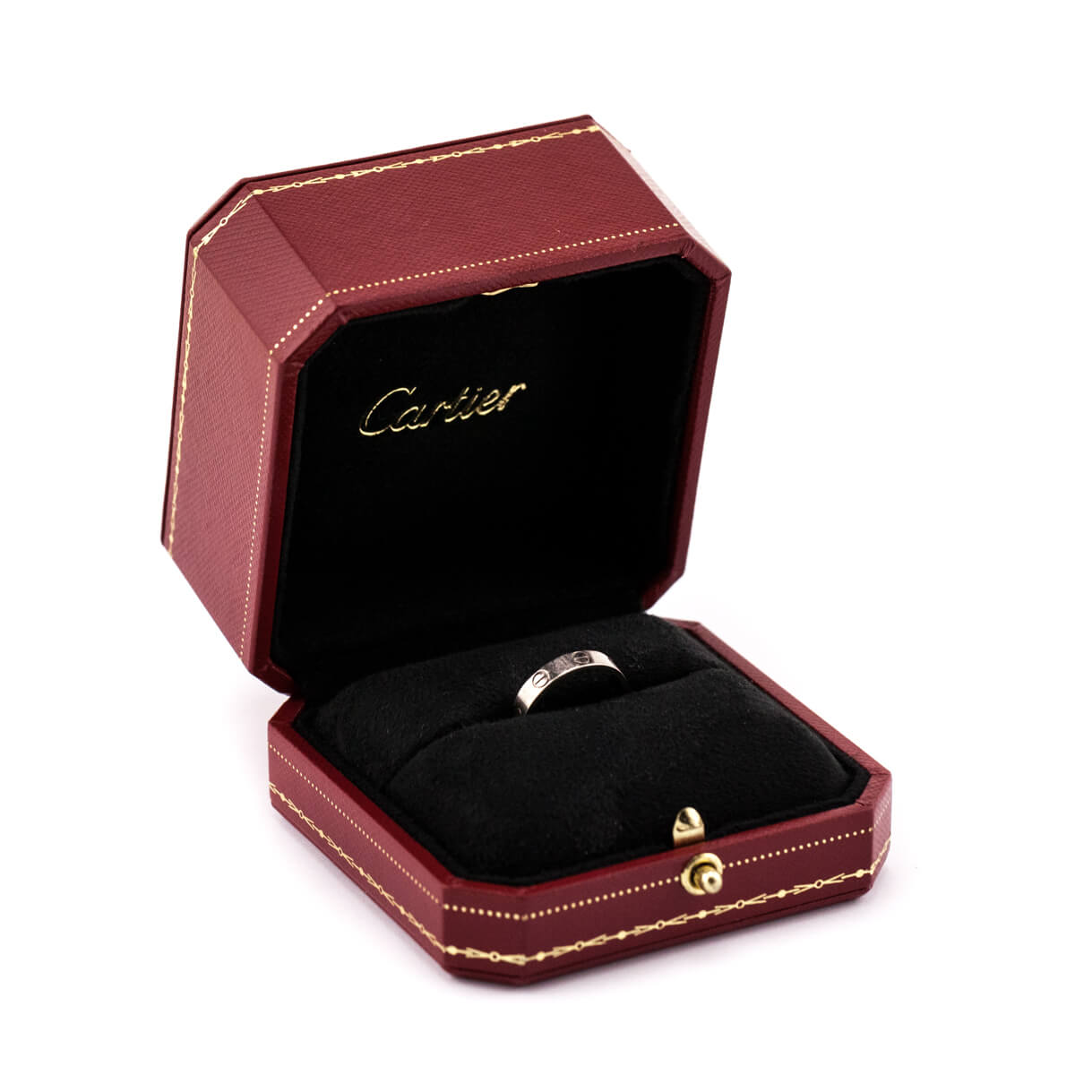 Cartier White Gold Love Ring Band 