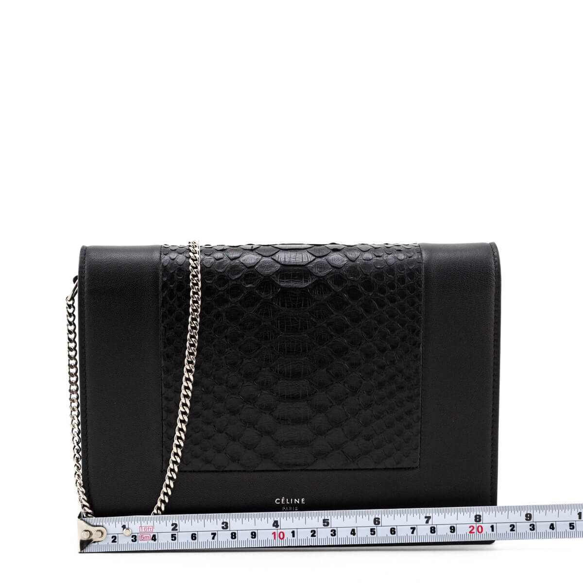 celine frame evening clutch on chain