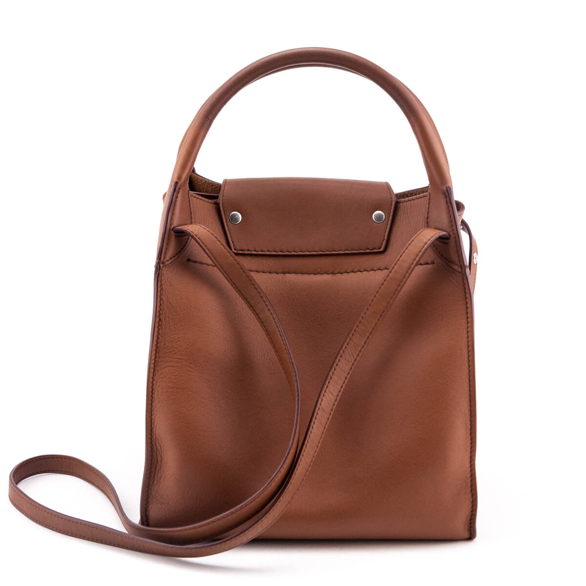 Celine Tan Smooth Calfskin Small Long Strap Big Bag - Celine Handbags