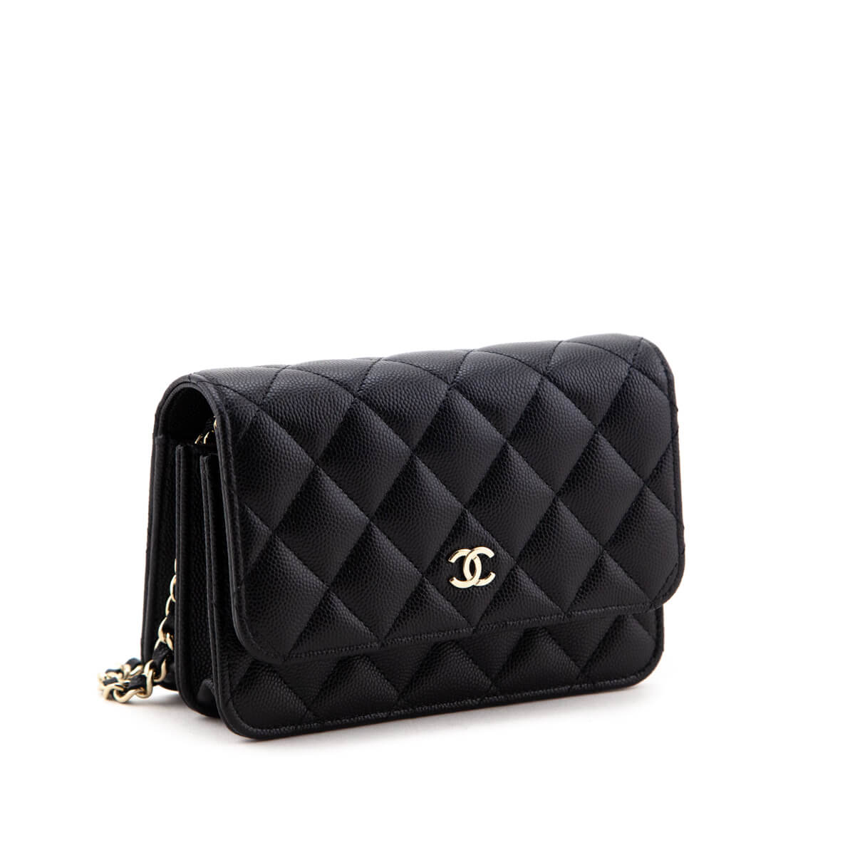 chanel wallet on chain quilted caviar