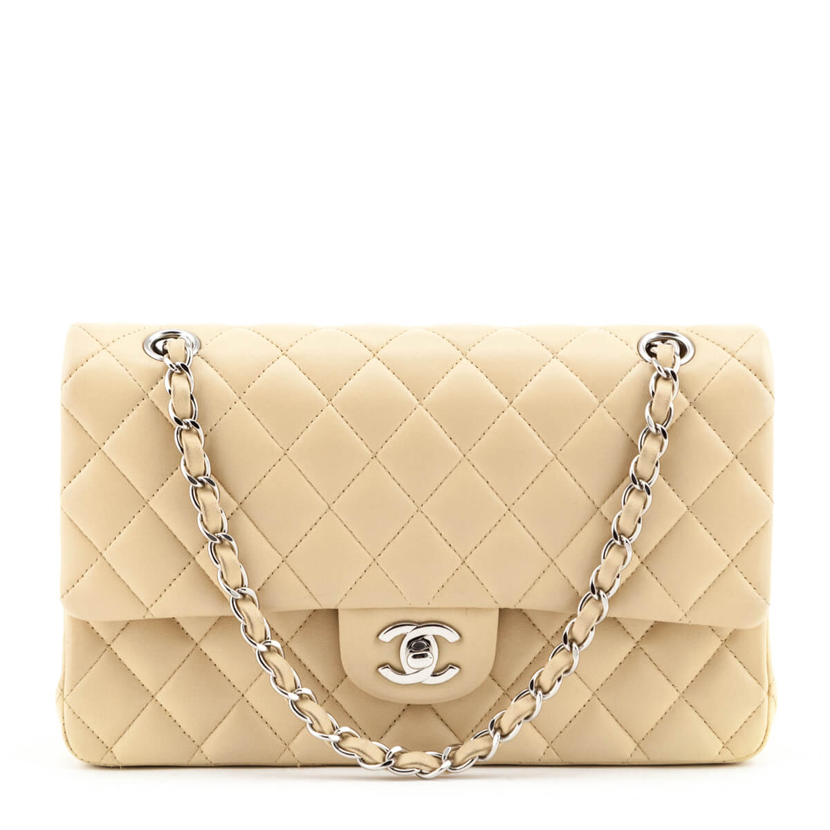 classic chanel quilted chain bag