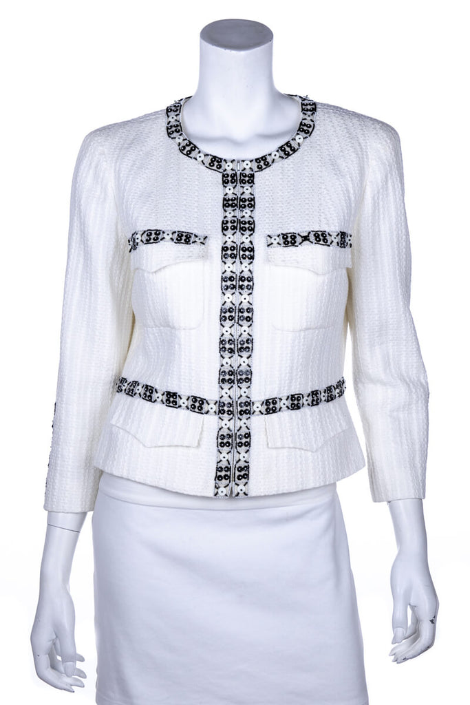 chanel white jacket