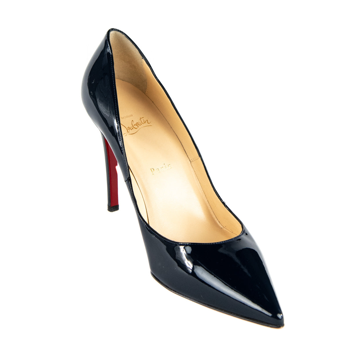 Christian Louboutin Navy Patent Leather So Kate
