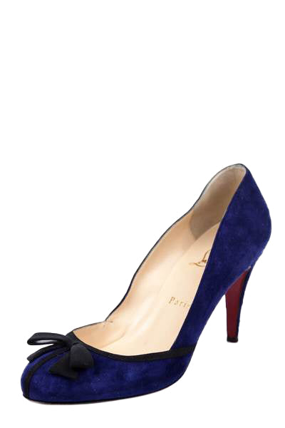 Christian Louboutin Blue Suede and 