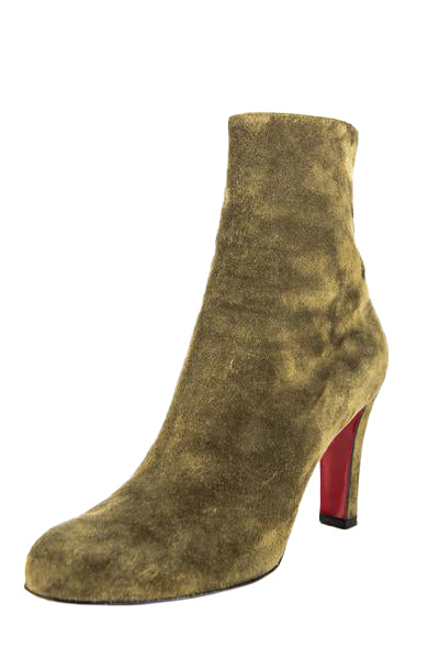 christian louboutin suede ankle boots