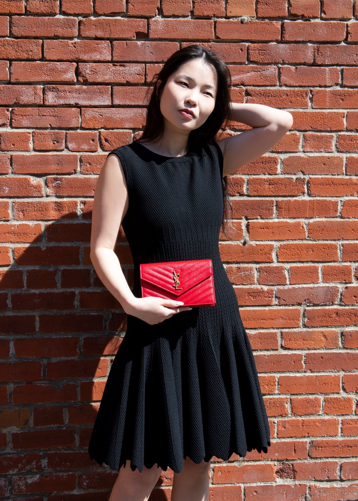 alaia fit and flare dress
