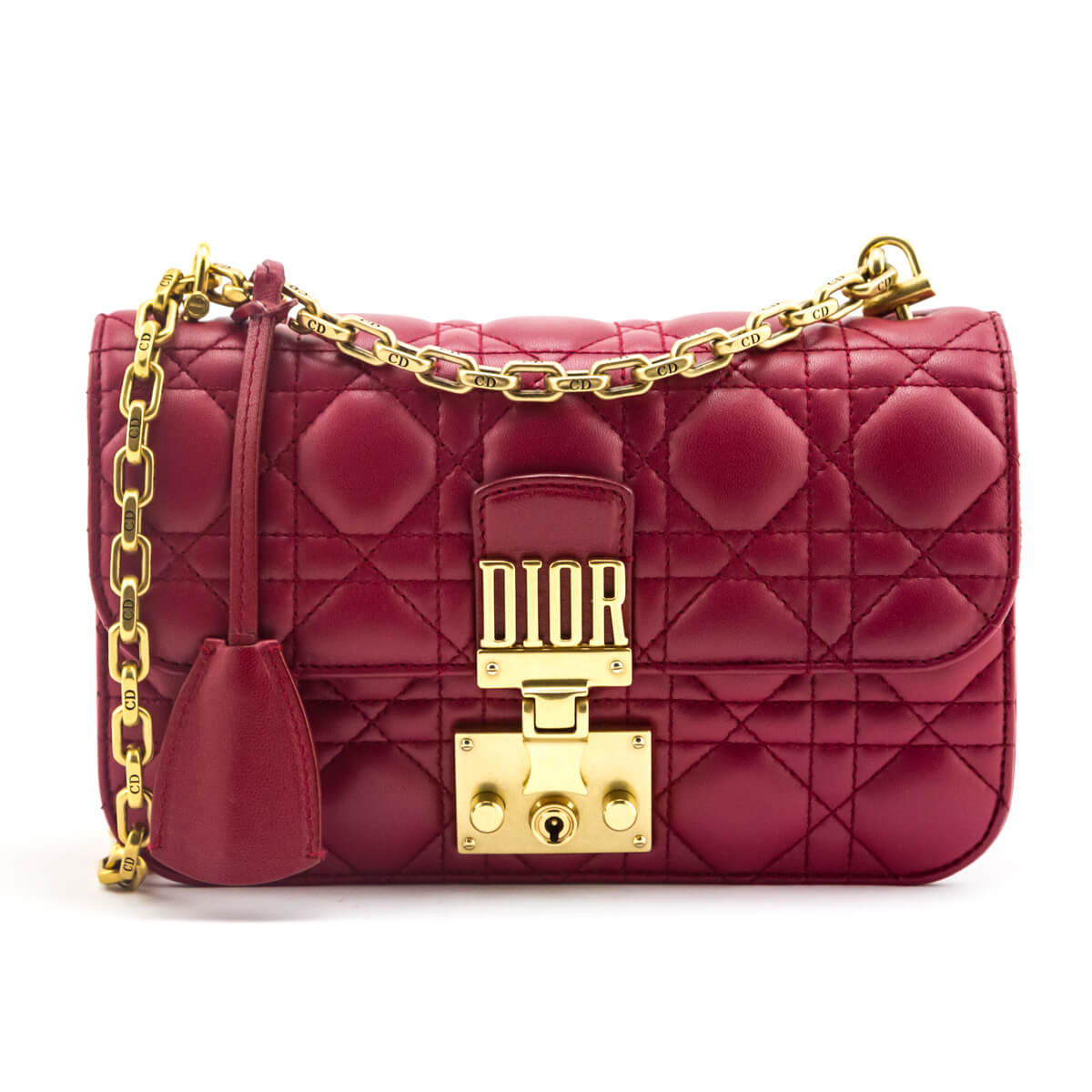 Dior Addict Studded Leather Flap Bag in Black  Lyst