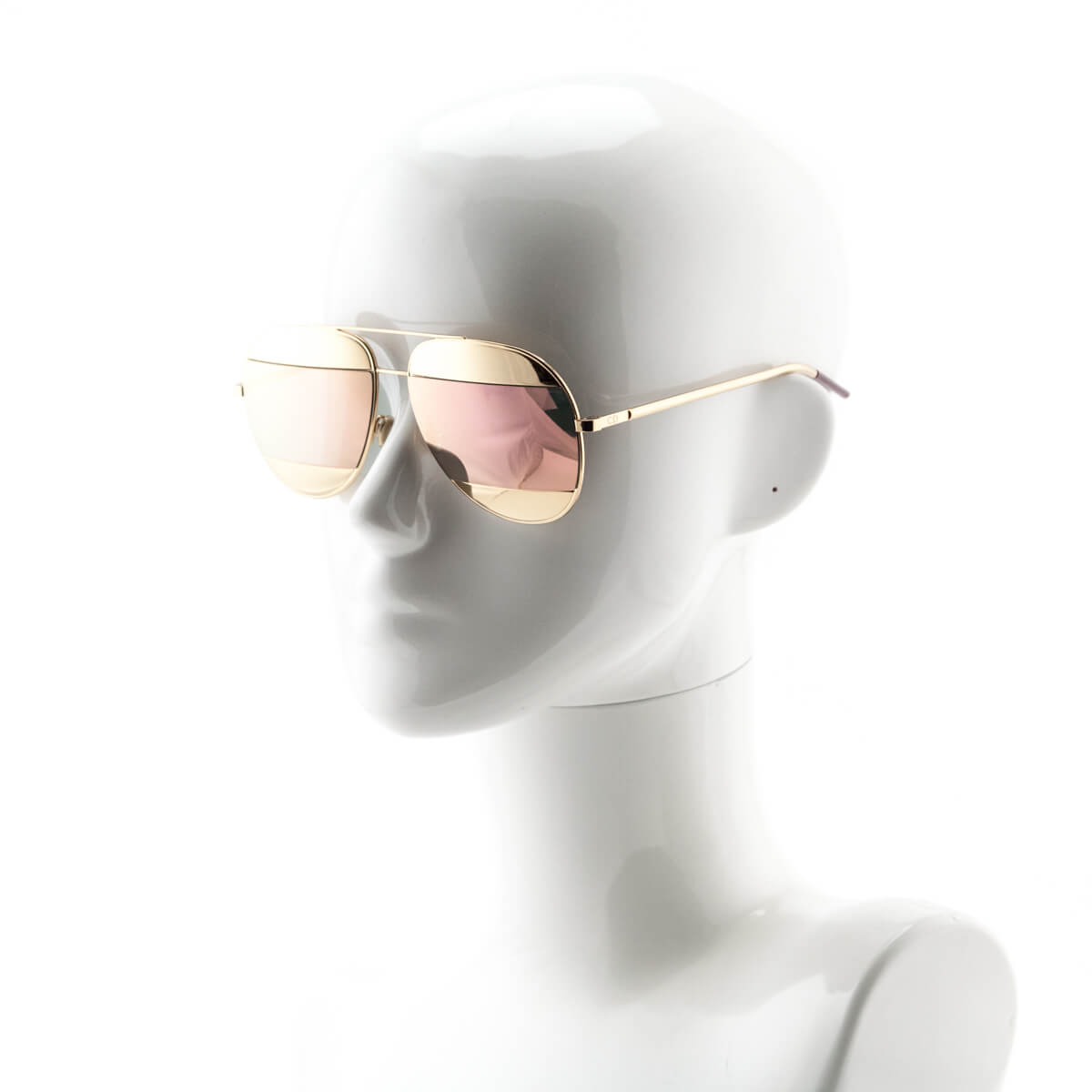 Dior Split Gold Green Mirror Pilot Sunglasses DIORSPLIT1 50000000  827886494118  Sunglasses Dior Sunglasses  Jomashop