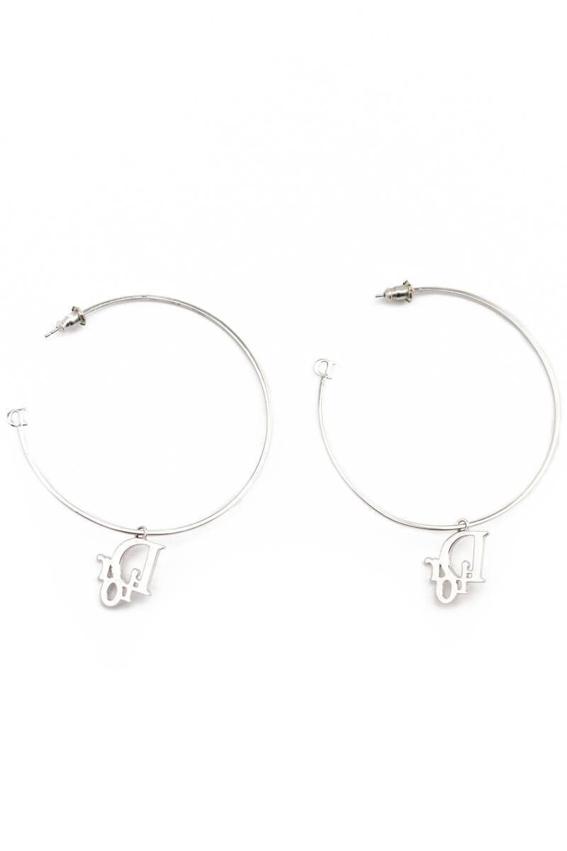 christian dior hoop earrings