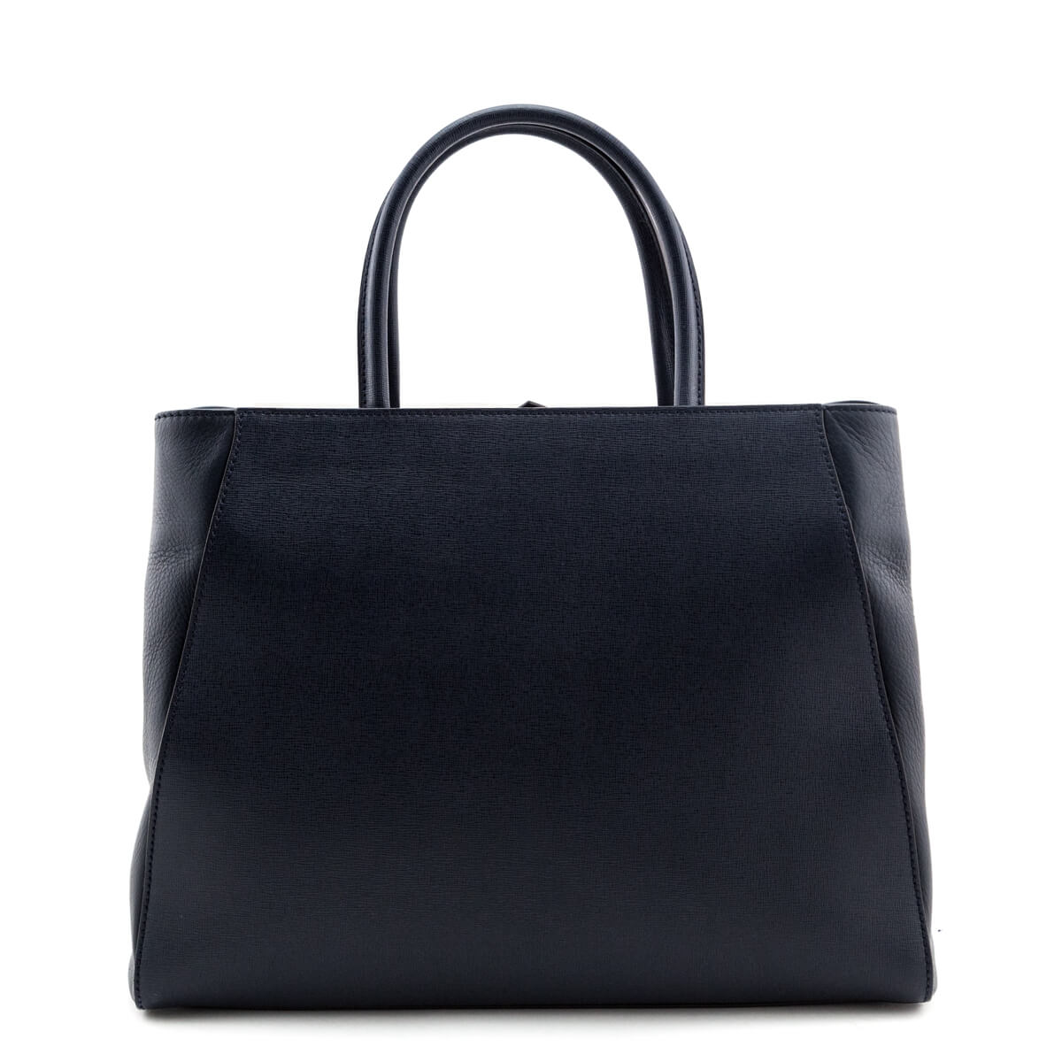 Fendi Navy Vitello Elite Regular 2Jours Tote - Fendi Handbags Canada