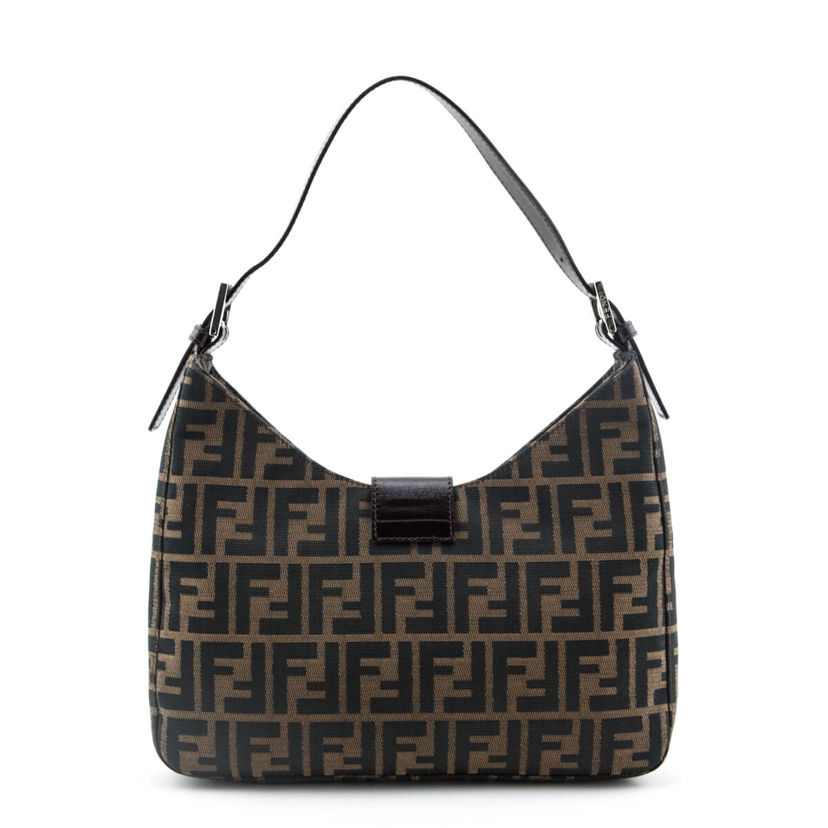 fendi zucca shoulder bag tobacco