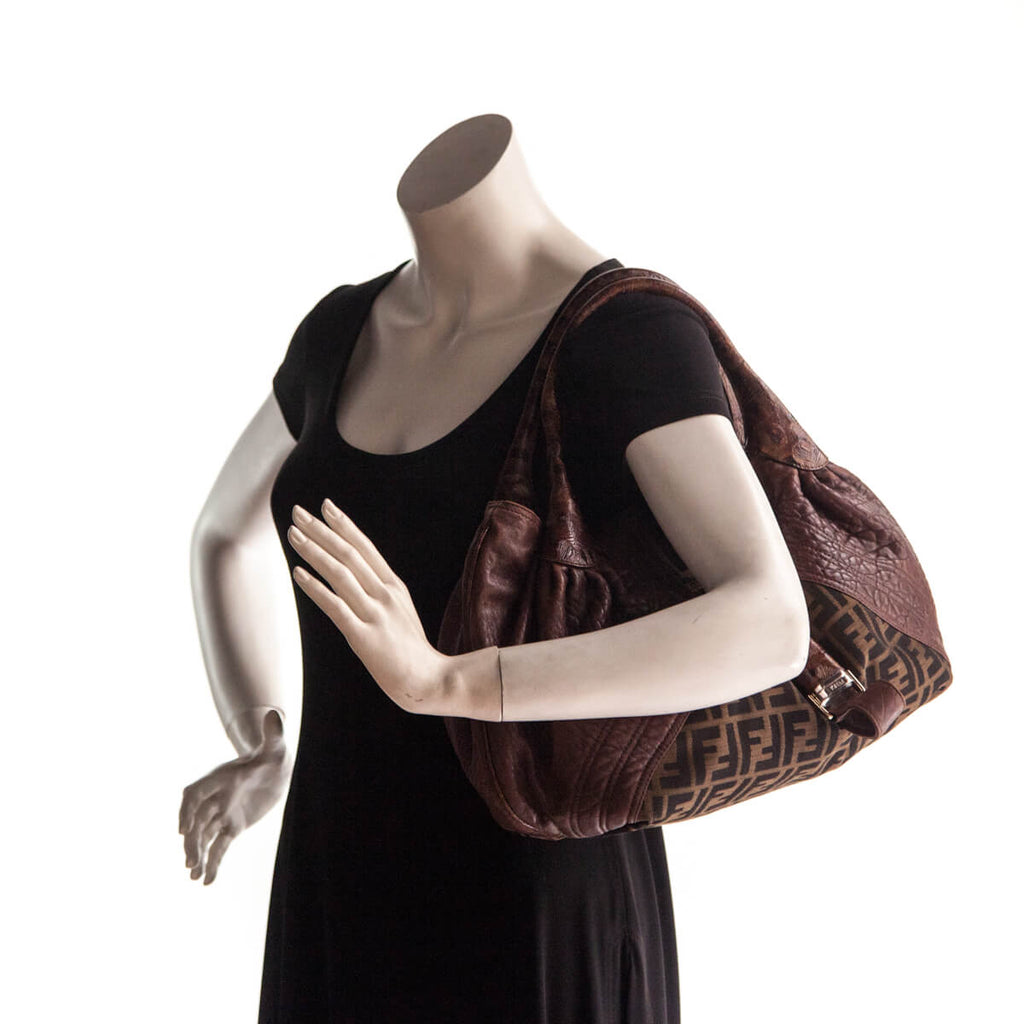 Fendi Monogram Canvas & Leather Spy Bag - Designer Bags