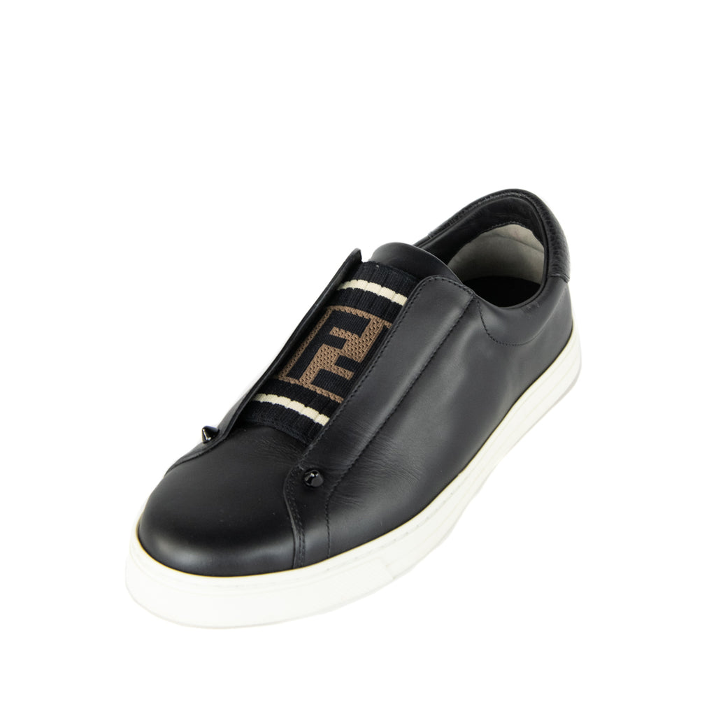 fendi slip on black