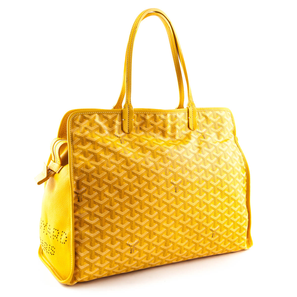 Goyard Yellow Goyardine Sac Hardy Pet PM - Luxury Handbags