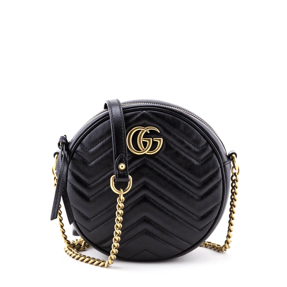 round black gucci bag