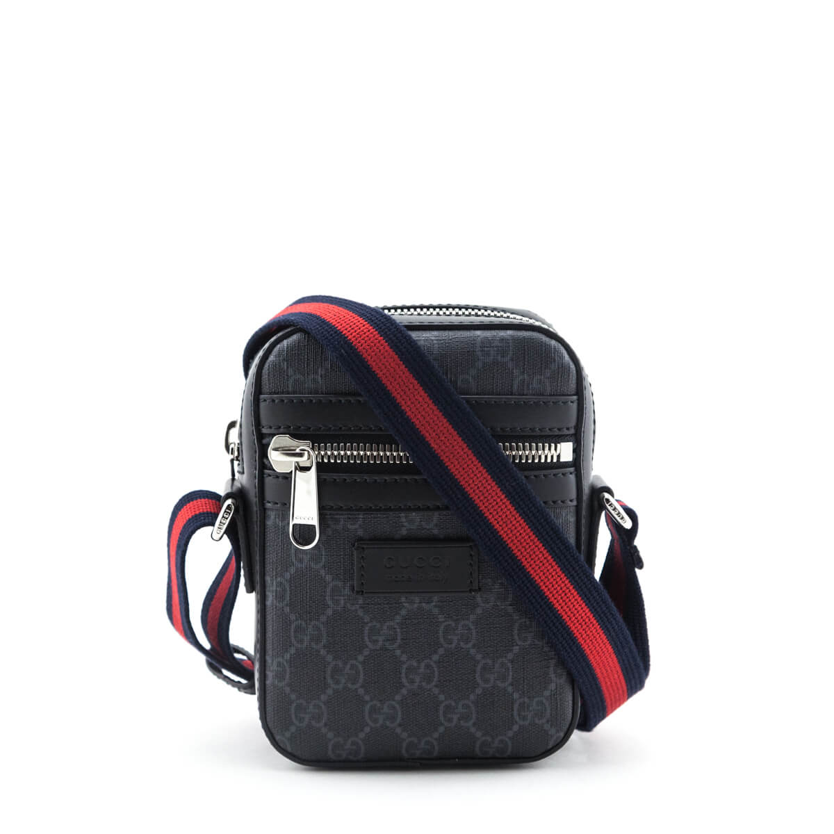 Gucci Black GG Supreme Messenger Bag 