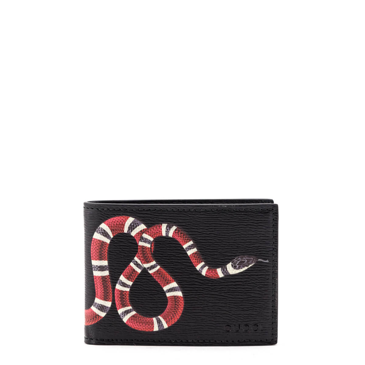 gucci snake black wallet