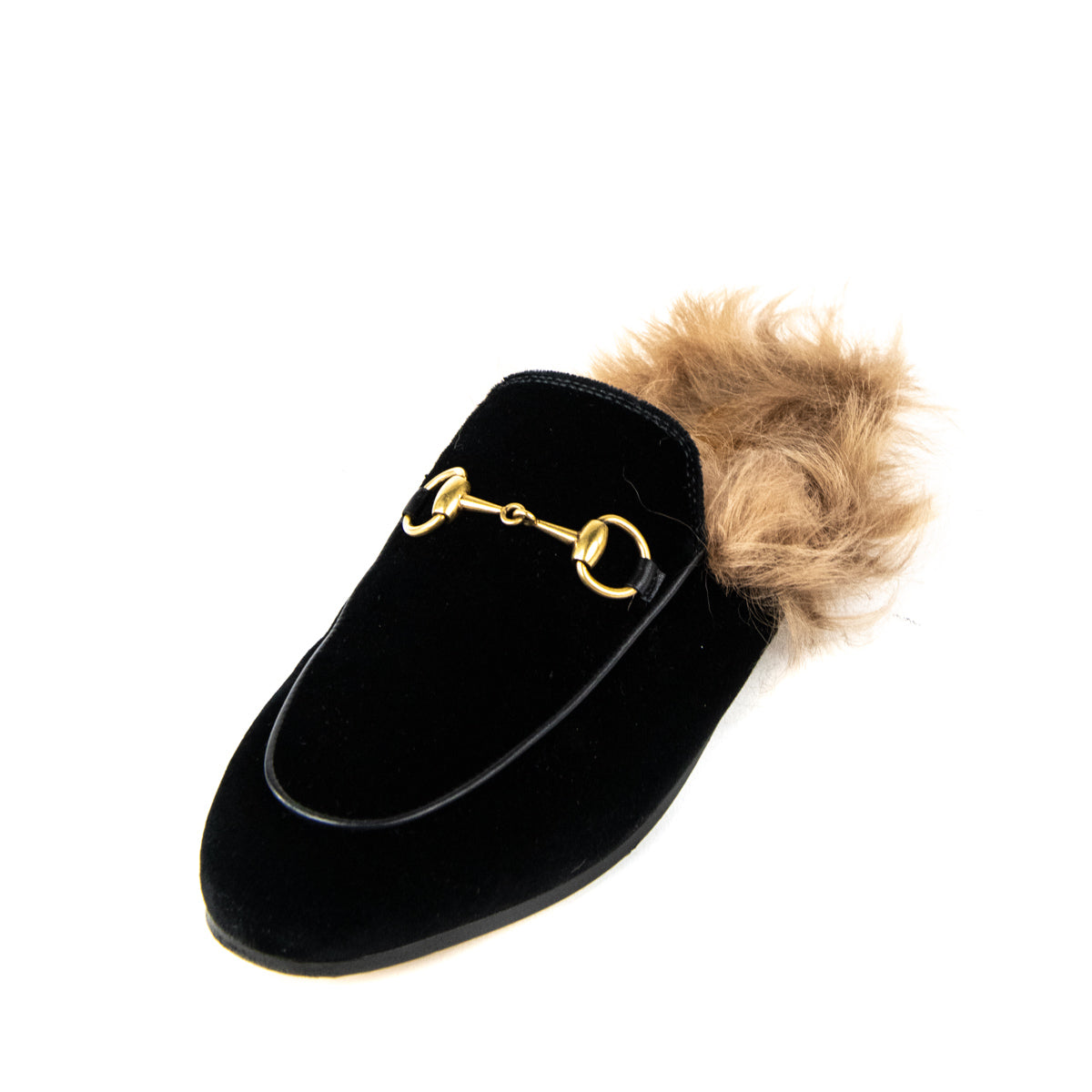 gucci fluffy slippers