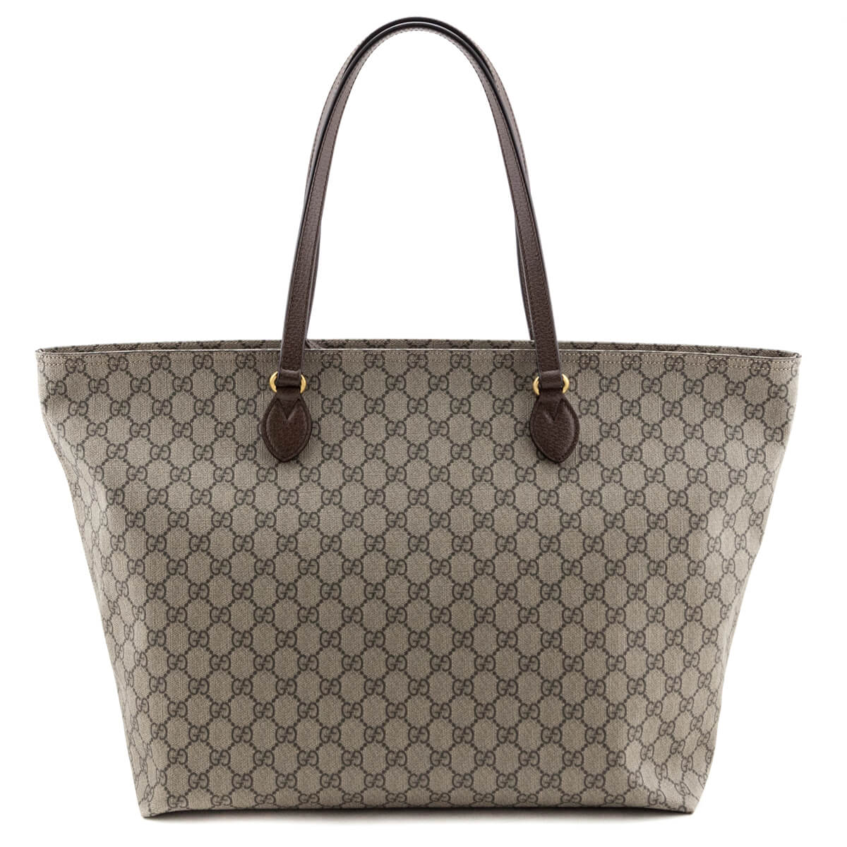 Gucci Brown GG Supreme Shopping Tote - Preloved Gucci handbags