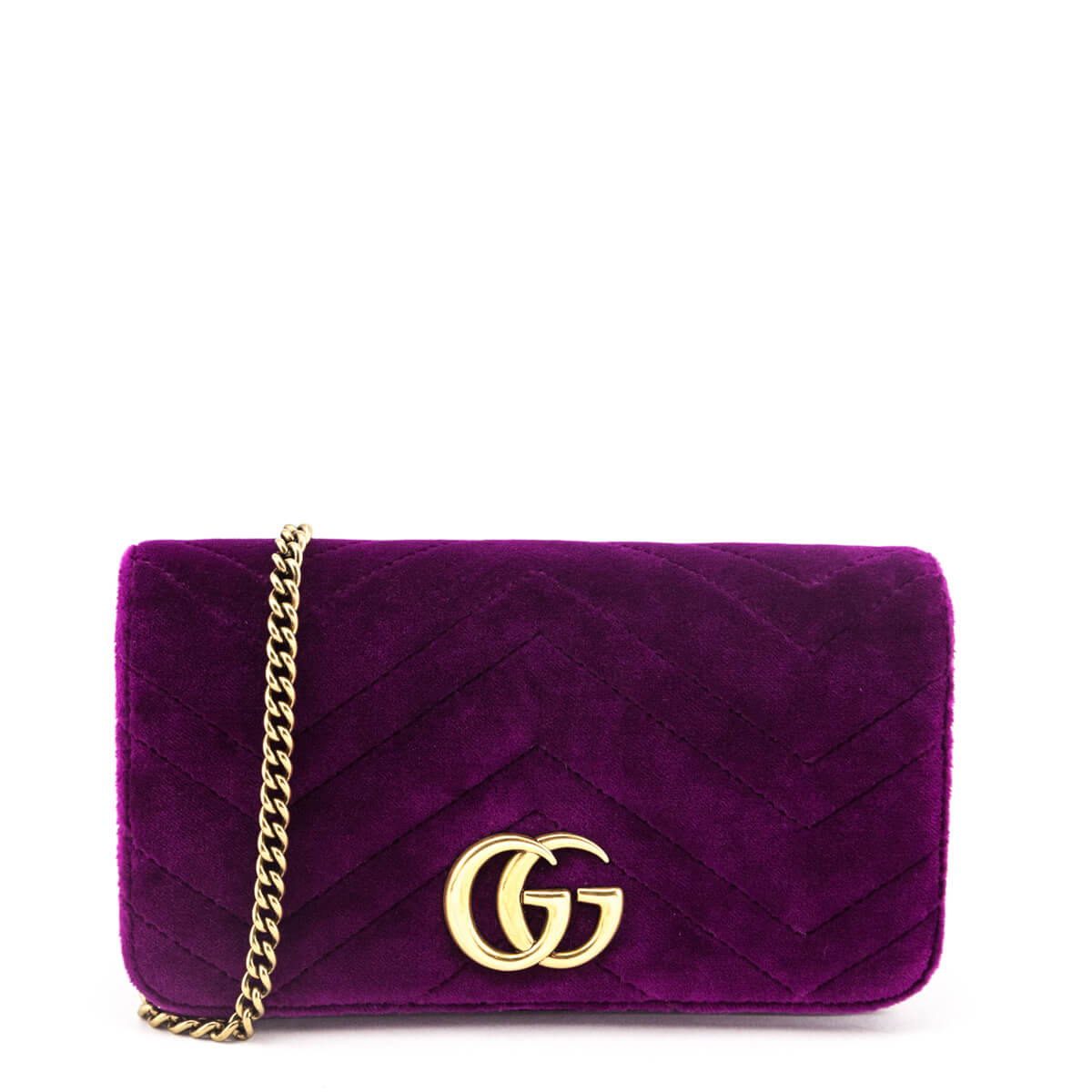 Gucci Fuchsia Velvet Matelasse GG 