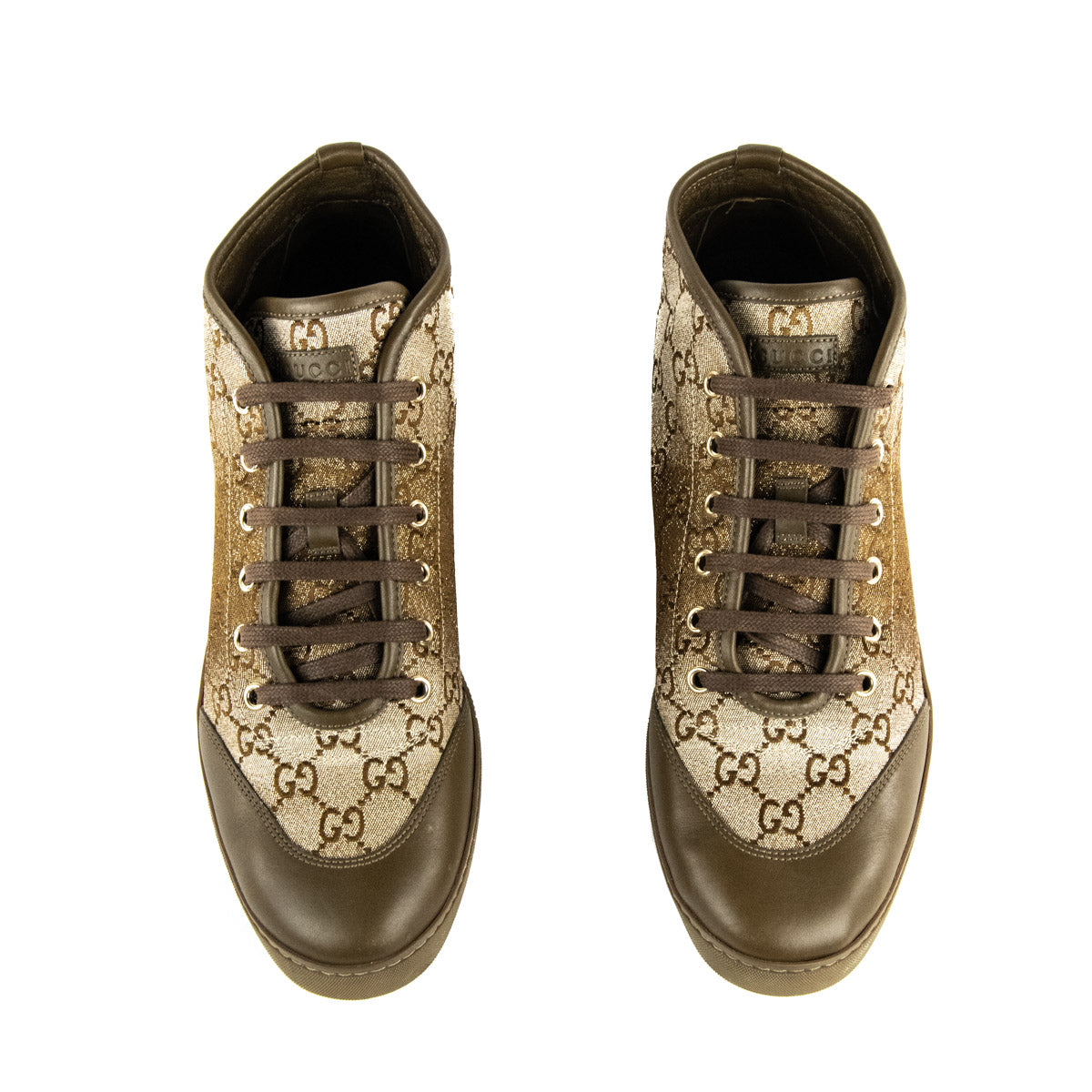 Gucci GG Supreme Charm Embellished High Top Sneakers - Gucci Canada