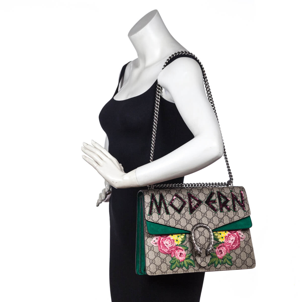 dionysus embroidered shoulder bag