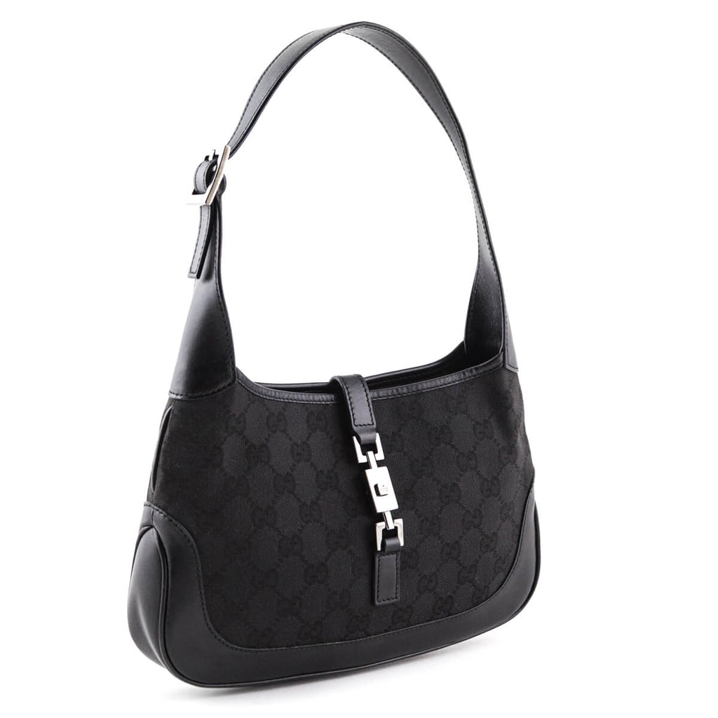 Gucci Black Monogram Canvas Small Jackie Hobo bag - Gucci Canada