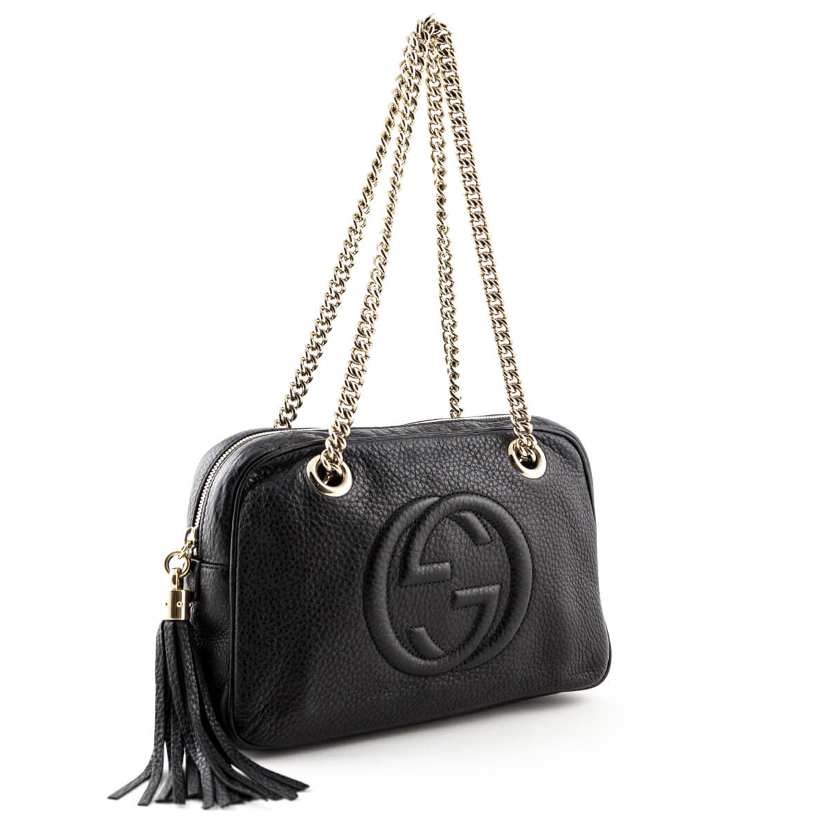 Gucci Black Small Soho Chain Shoulder bag - Secondhand Designer Bags