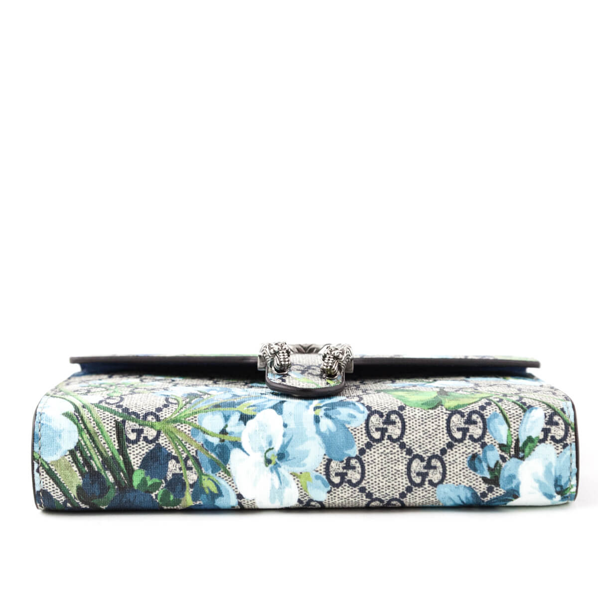 Gucci Blue GG Blooms Dionysus Wallet On Chain - Authentic Gucci Blooms