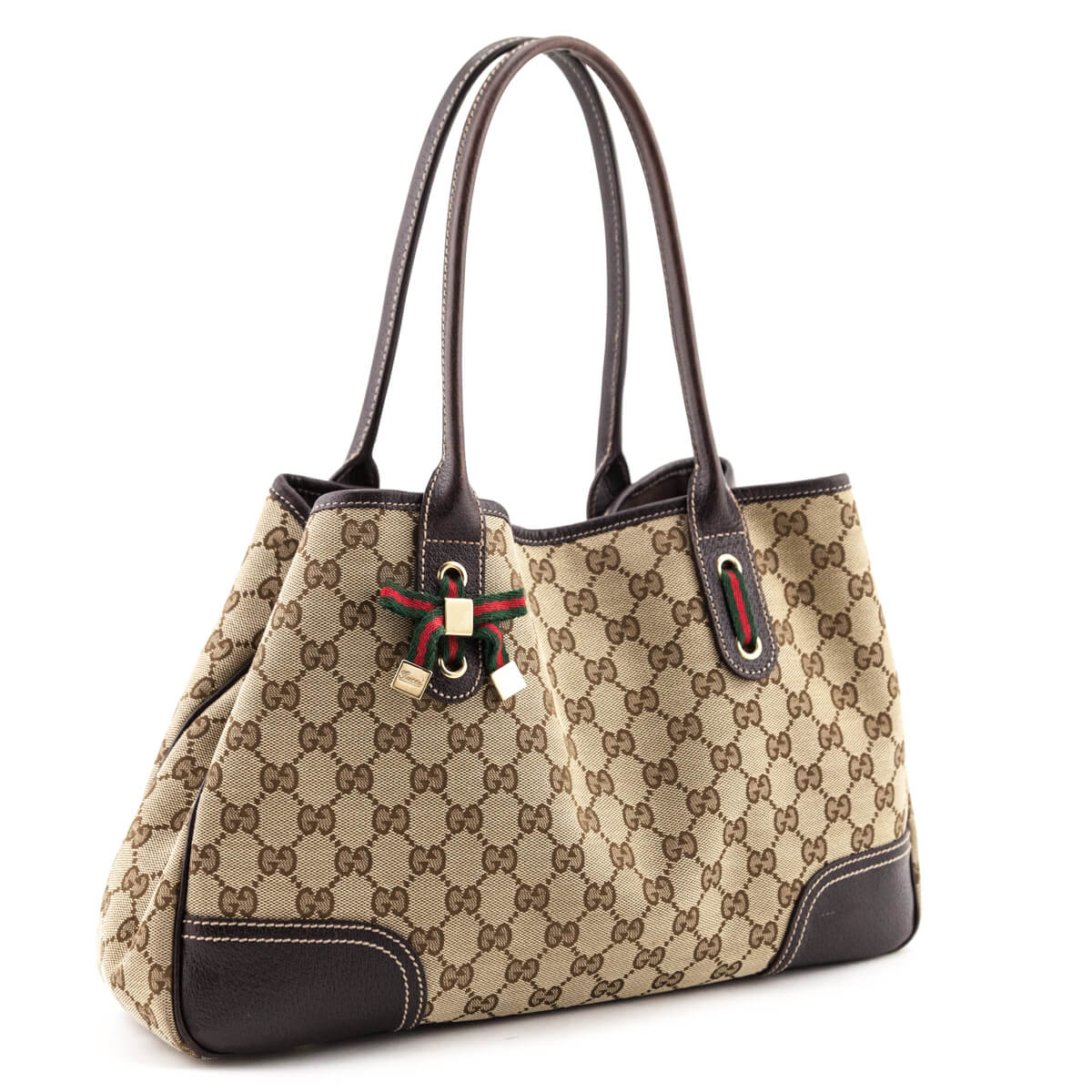 Gucci Brown GG Monogram Canvas Medium Princy Tote - Shop Gucci CA