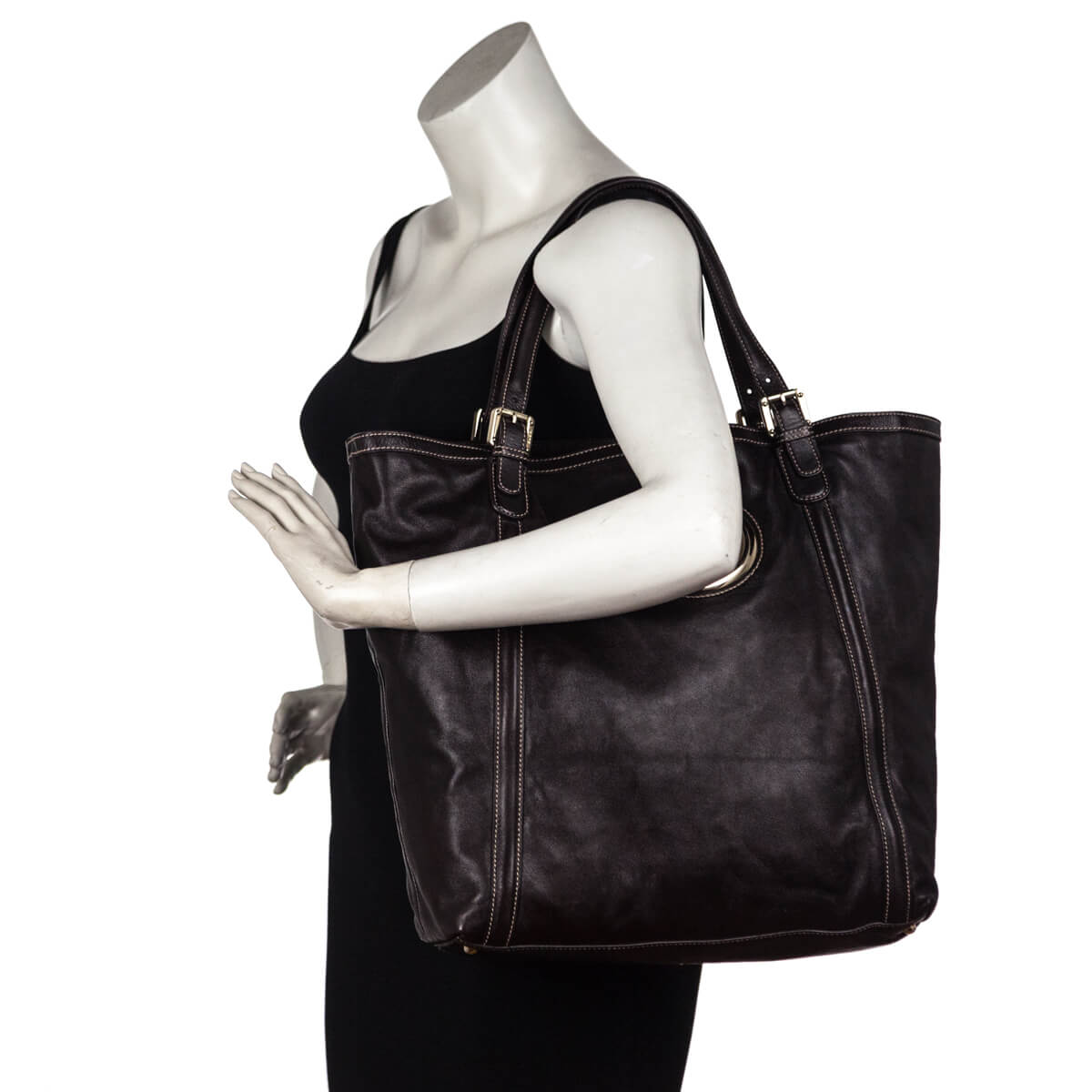Gucci Brown Large Britt Tote - Authentic Designer Handbags Canada