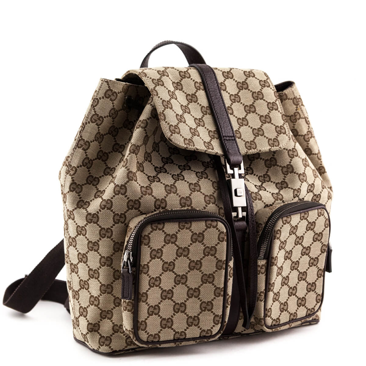 gucci gg canvas backpack