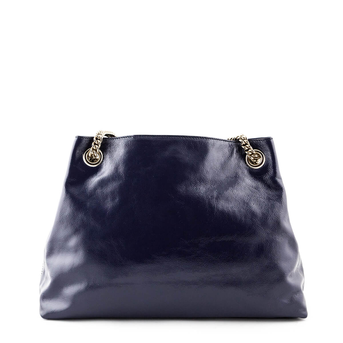 Gucci Midnight Blue Patent Medium Soho Shoulder Bag - Gucci Canada