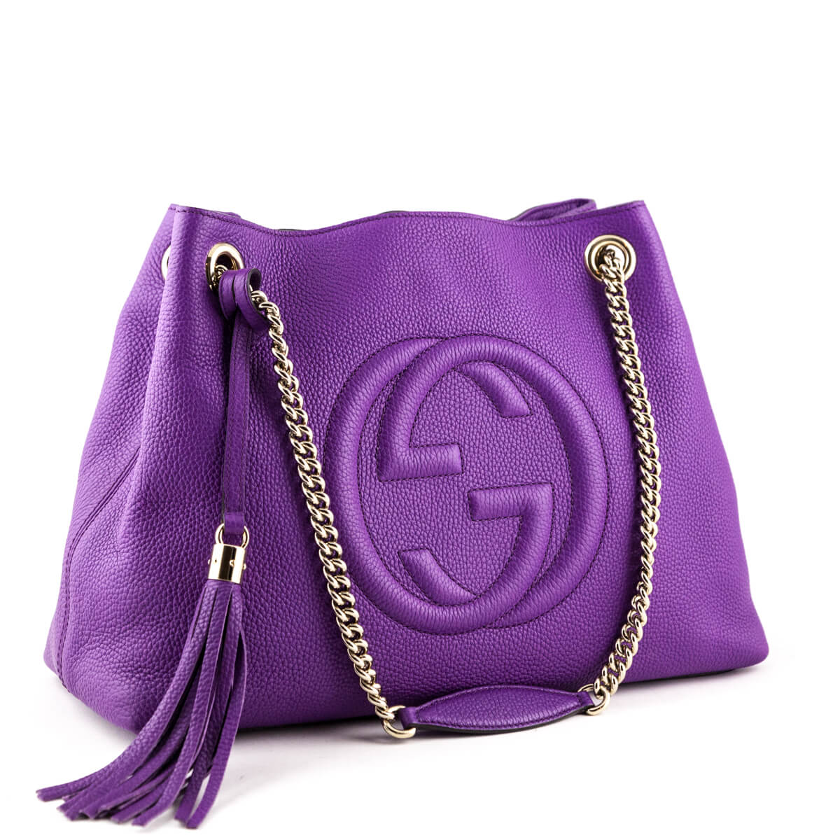 Gucci Purple Soho Chain Shoulder Bag - Gucci Shoulder Handbags