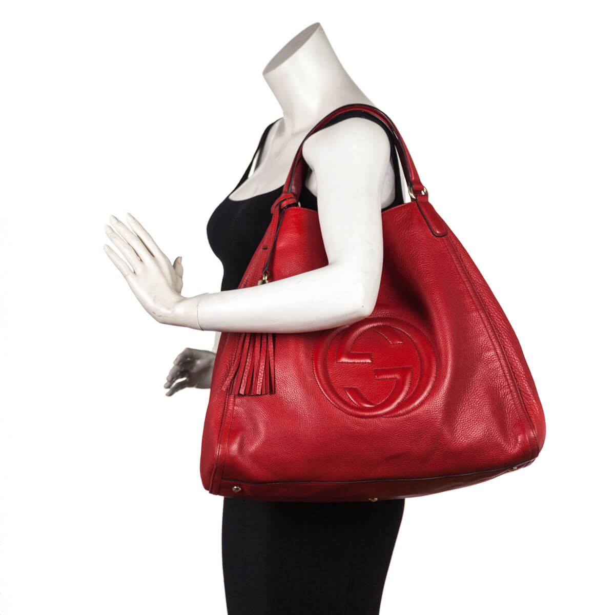 gucci red tote bag