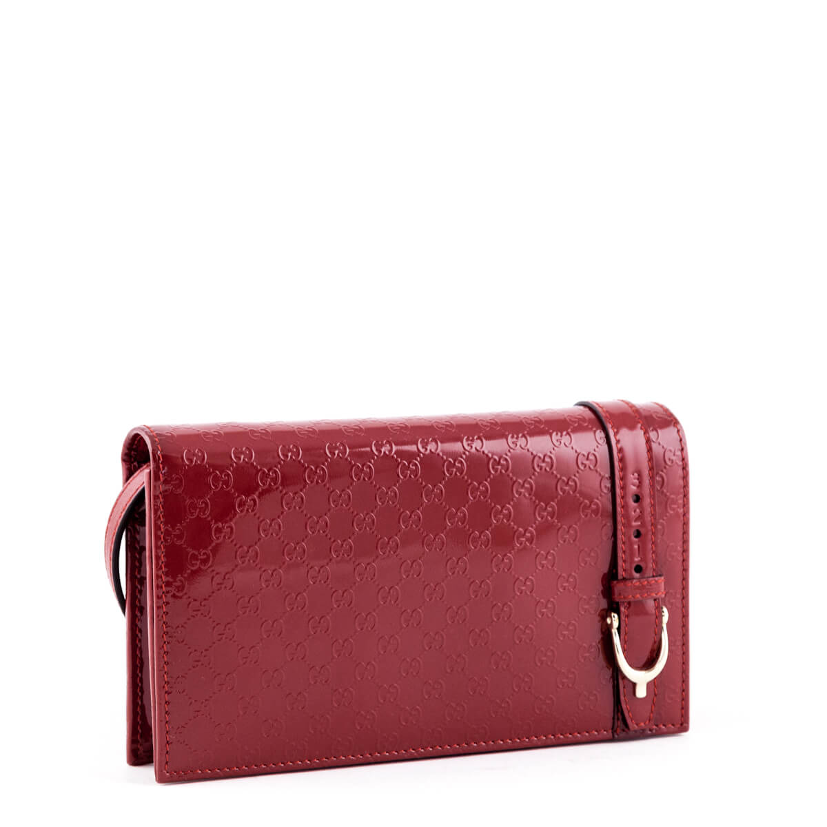 Gucci Red Patent Micro Guccissima Nice Wallet on Chain - Gucci Canada