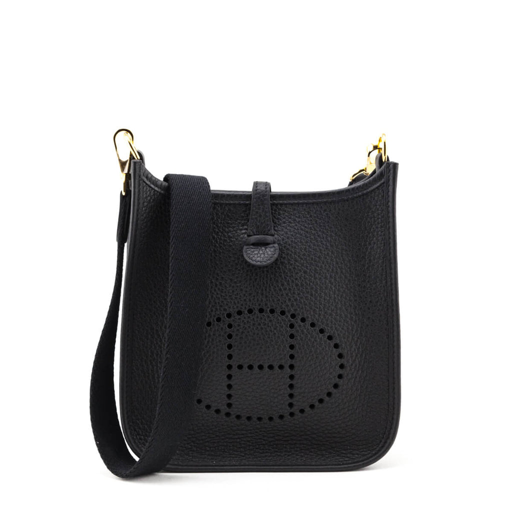 Hermes Black Clemence Evelyne TPM - Secondhand Hermes Canada