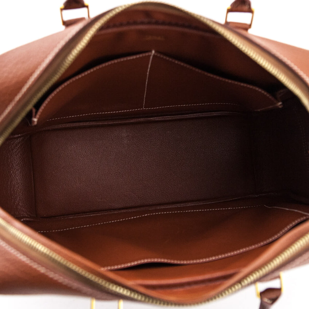 Hermes Cognac Togo Plume 32 - Preowned Hermes Handbags & Wallets