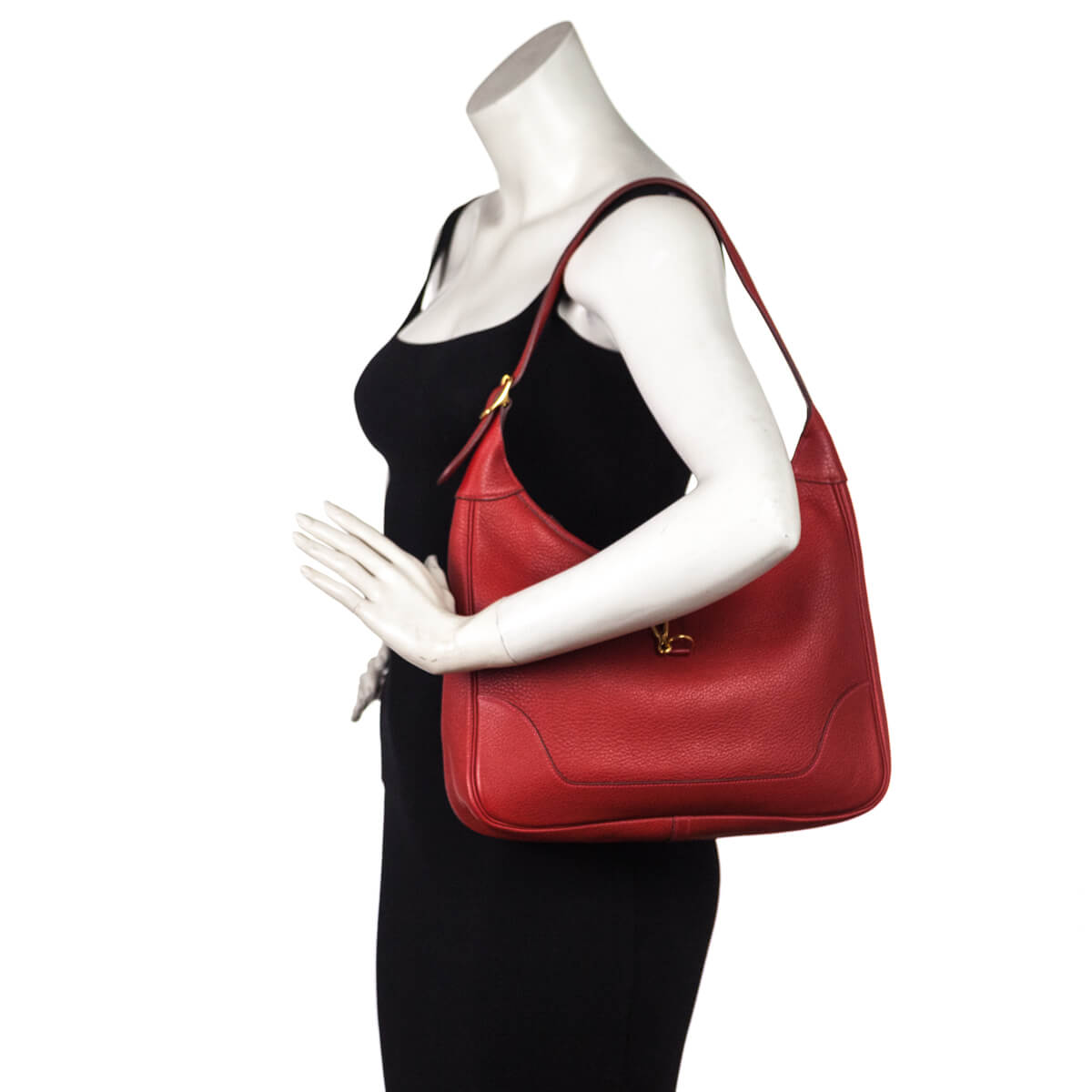 Hermes Red Clemence Trim II 31 