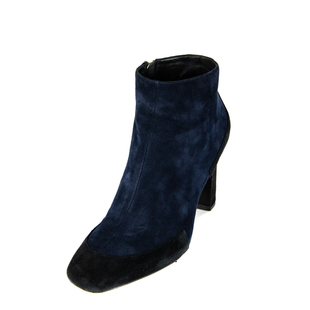 Black Suede Goatskin Neila Ankle Boots