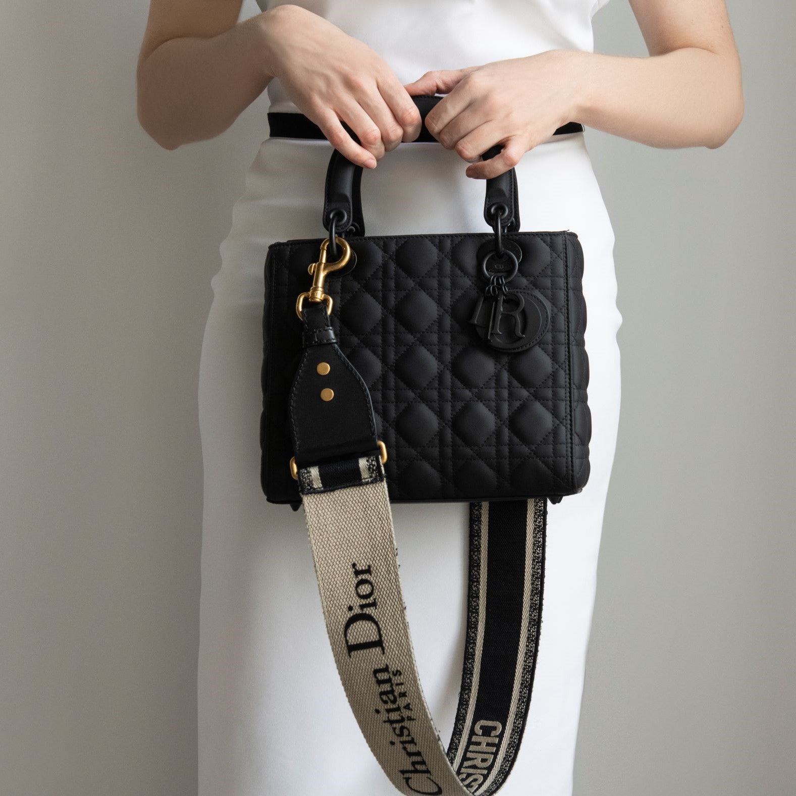 lady dior bag with strap