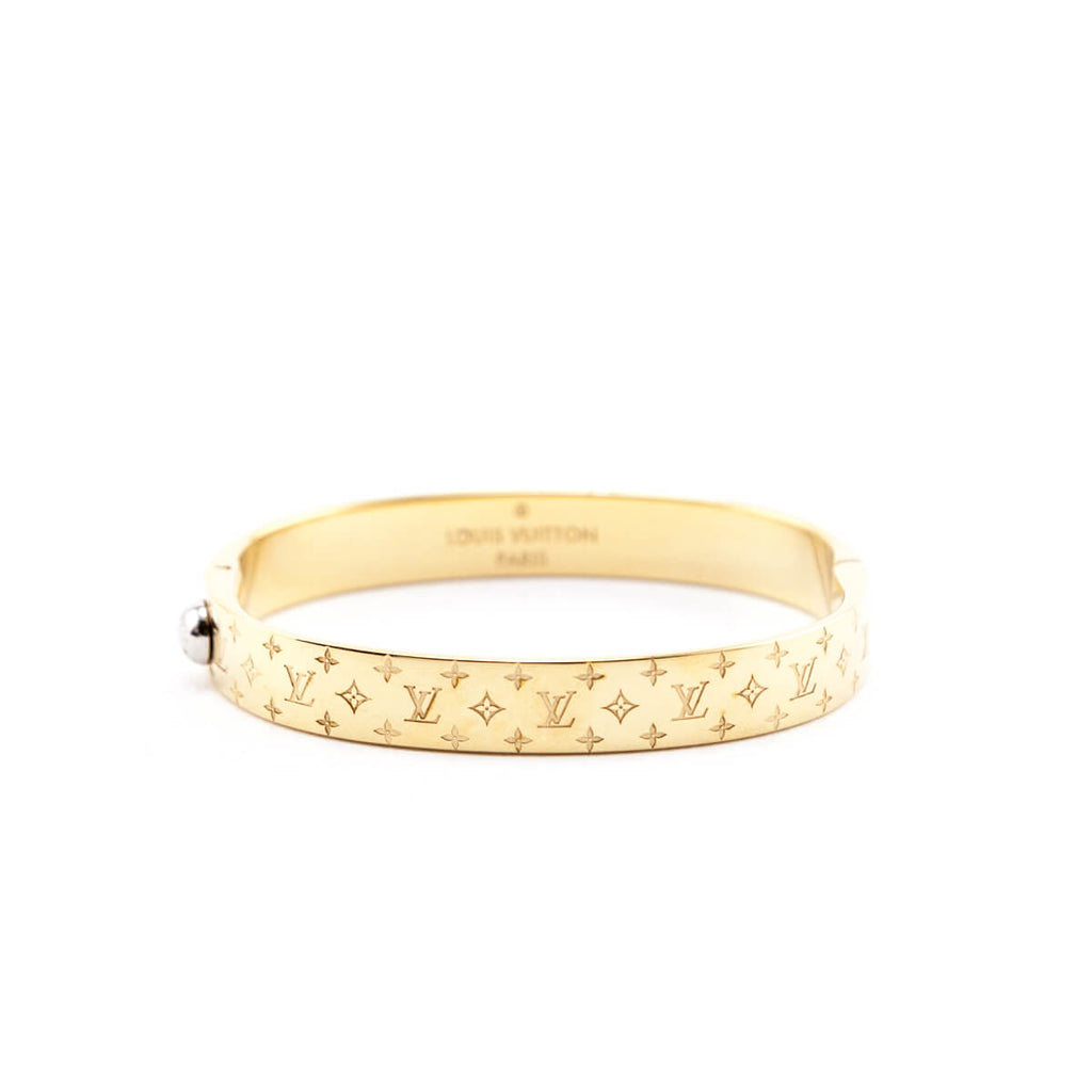 Louis Vuitton Gold Nanogram Cuff Bracelet - Toronto Consignment Store