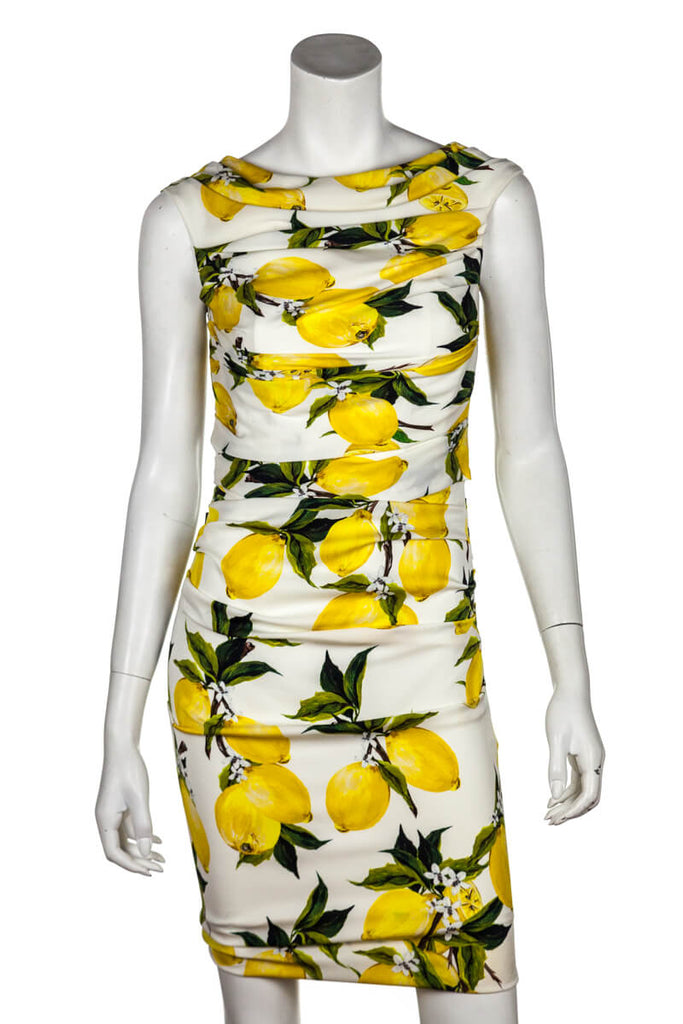 dolce and gabbana yellow dress