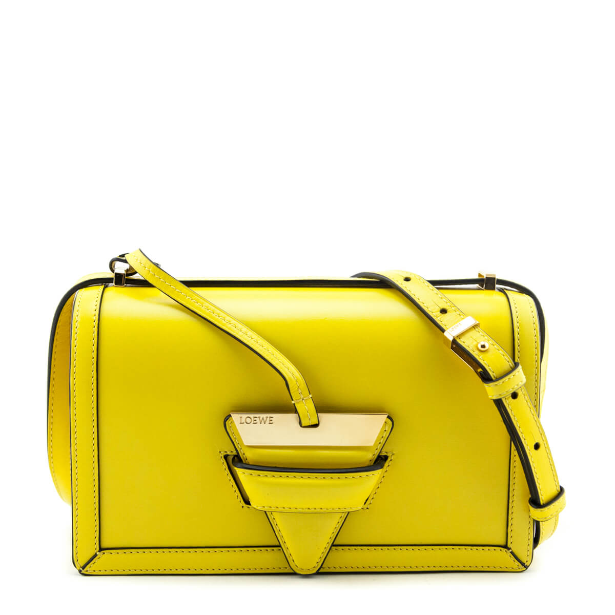 Loewe Bright Yellow Box Calfskin Medium 