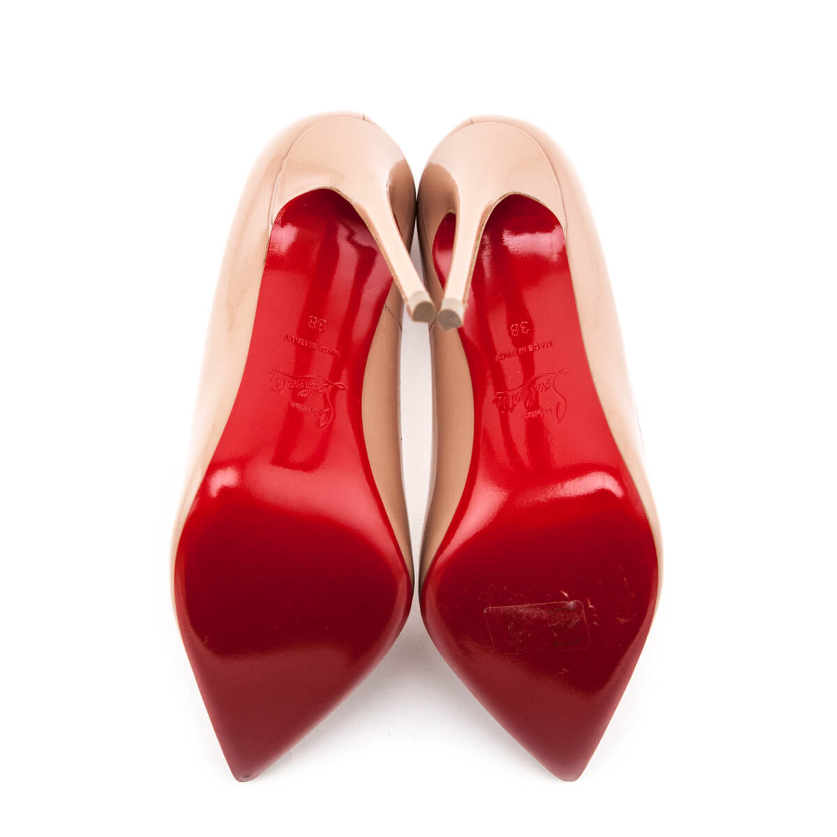 louboutin patent pumps