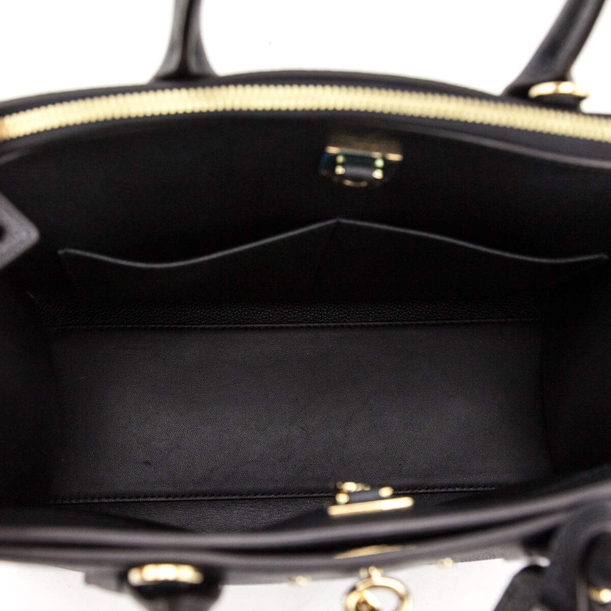 Louis Vuitton Black Grained Calfskin City Steamer MM - LV Handbags